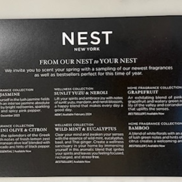 NEST Fragrance Sample Set - Picture 4 of 4
